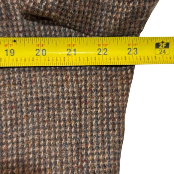 Tweed - Arnie 46R Wool Sport Coat Brown USA Made Single Vent Classic Blazer - Picture 13 of 16